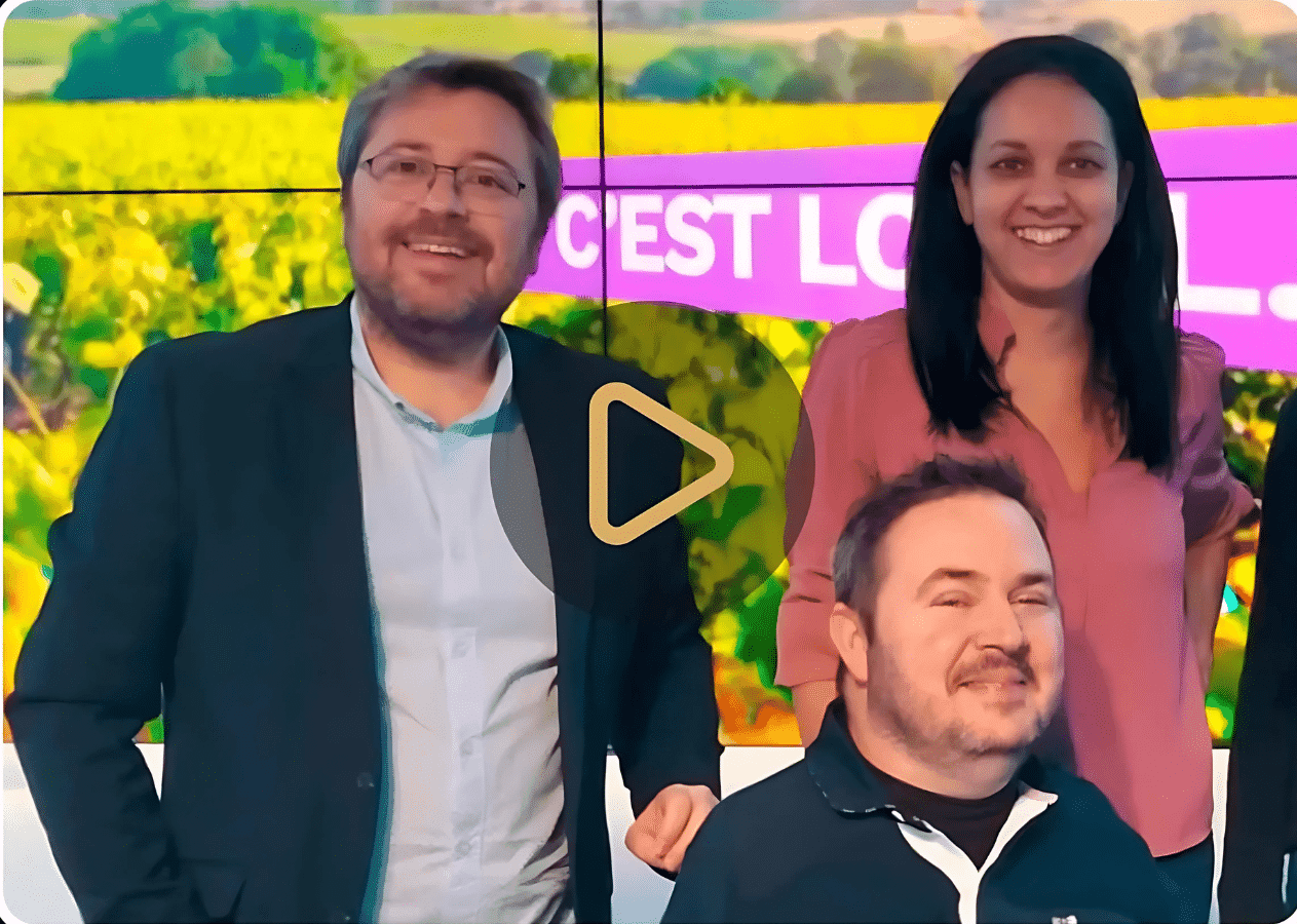 Julien et Naoil sur le plateau de Télé Nantes